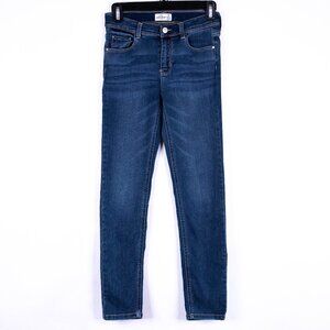 Jordache Womens Size 14 Slim Skinny Stretch Blue Jeans In Excellent Condition